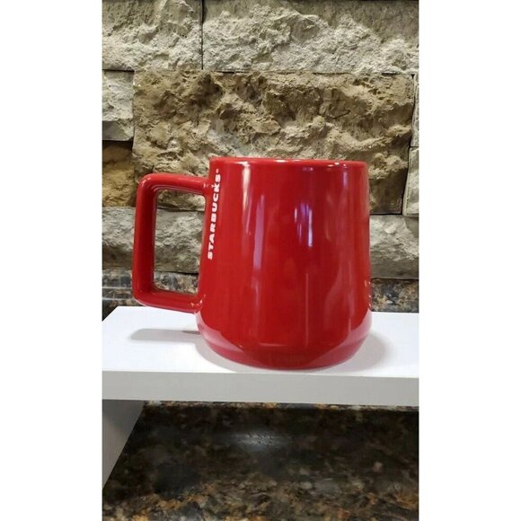 Starbucks Red Hand Warmer Ceramic Mug 12 oz 2019 - Picture 3 of 5